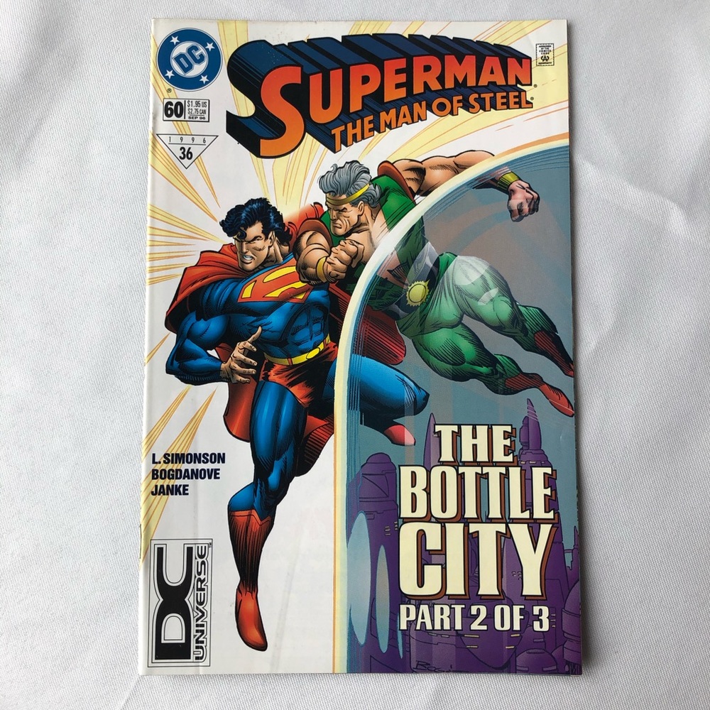Superman The Man of Steel No. 60 Sept ‘96 DC Universe UPC Logo Variant DC Comics